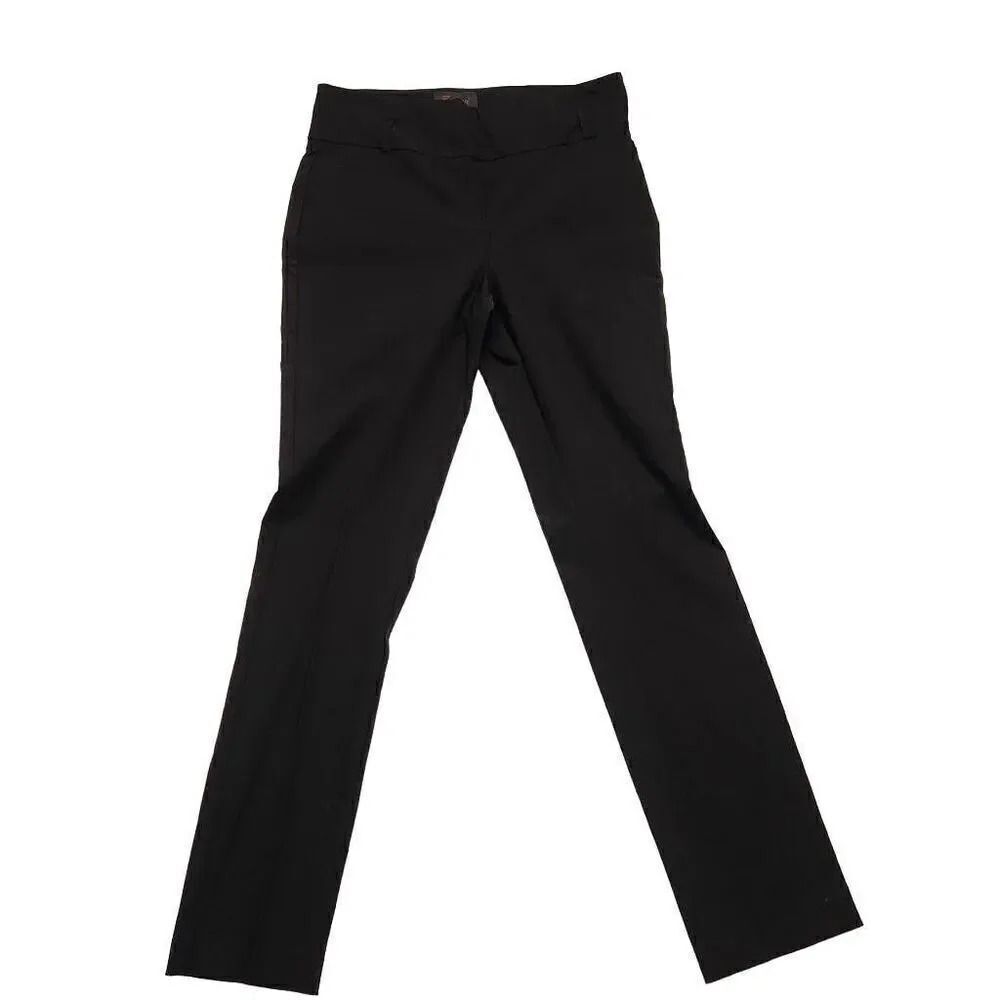 Rekucci Ladies Black Ease in to Comfort Stretch Slim Pants - Size 8
